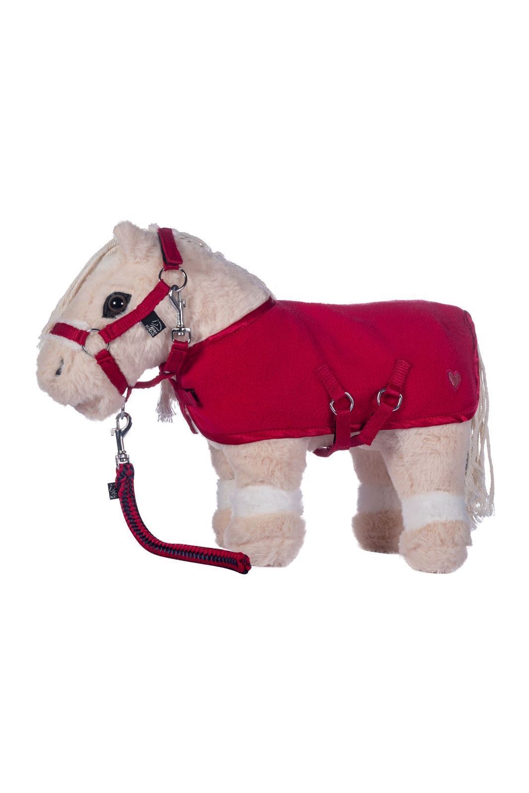 Set accesorios Cuddle pony HKM Sports Equipment Manta, cabezada y ramal, color rosa fucsia - Imagen 5